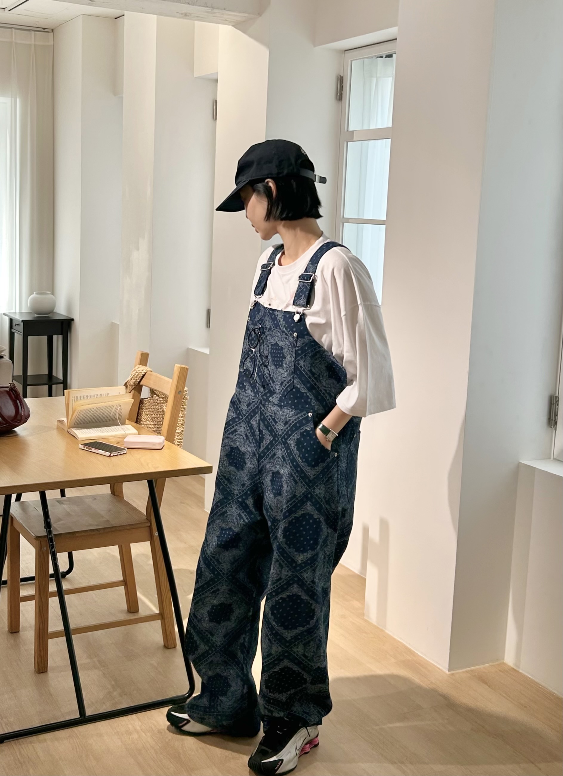 デニムワイドペイズリーサロペット | 詳細画像17