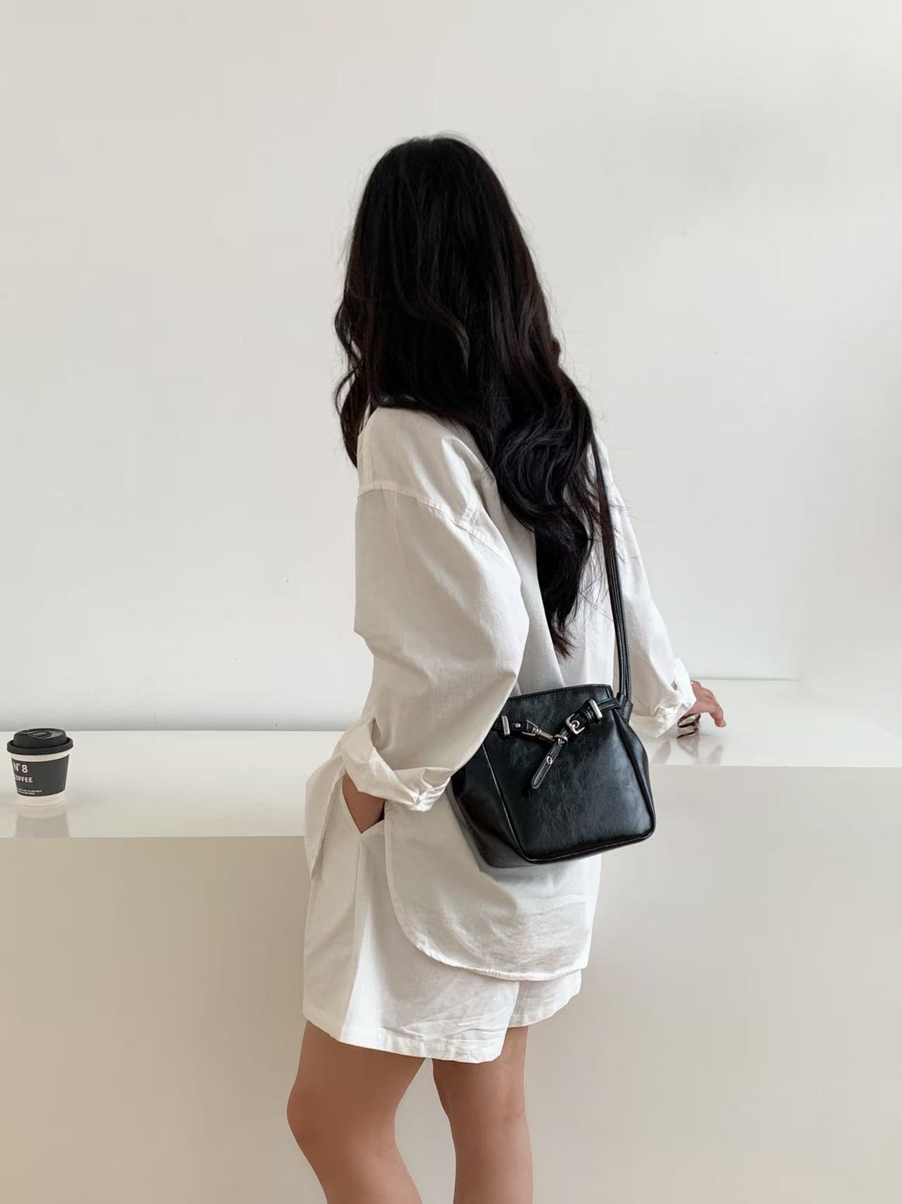 レザー調ショルダーバッグ | 詳細画像7