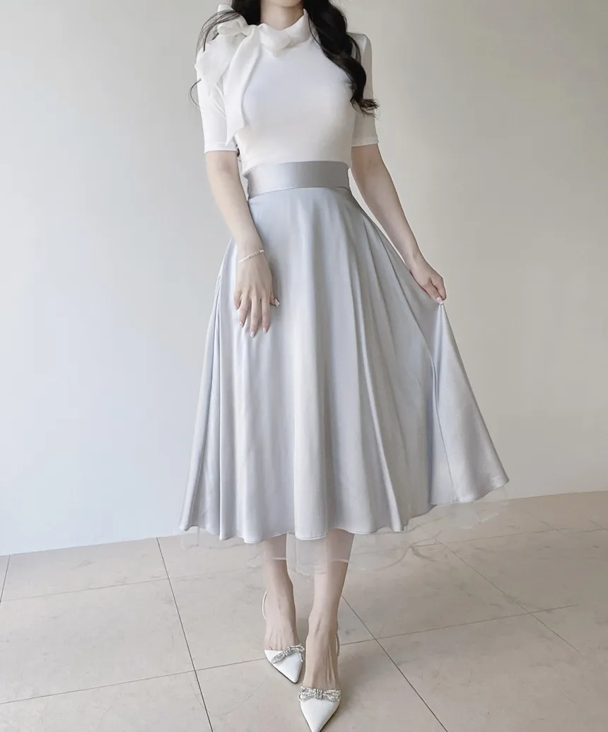 リボンボウタイ半袖Tシャツ | mirangmirang | 詳細画像9