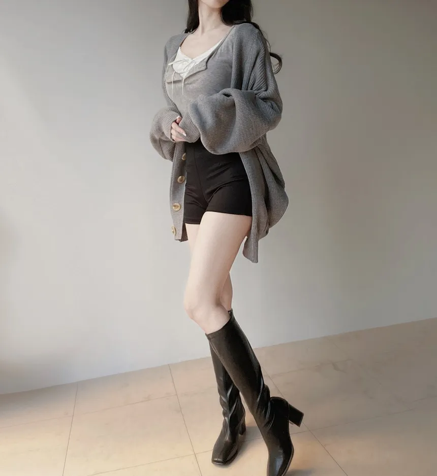 レースレイヤード風ボタン長袖リボンTシャツ | mirangmirang | 詳細画像37