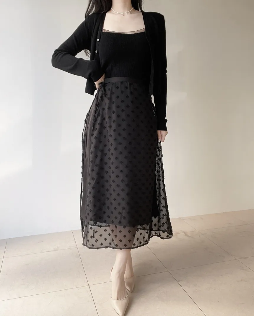 ウール混Vネックシャーリングクロップドスリムニットカーディガンアンサンブルカップ付 | mirangmirang | 詳細画像28