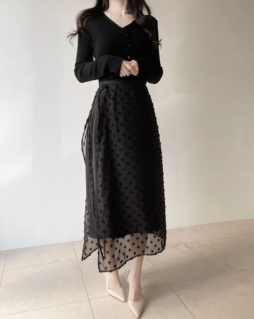 ウール混Vネックシャーリングクロップドスリムニットカーディガンアンサンブルカップ付 | mirangmirang | 詳細画像30