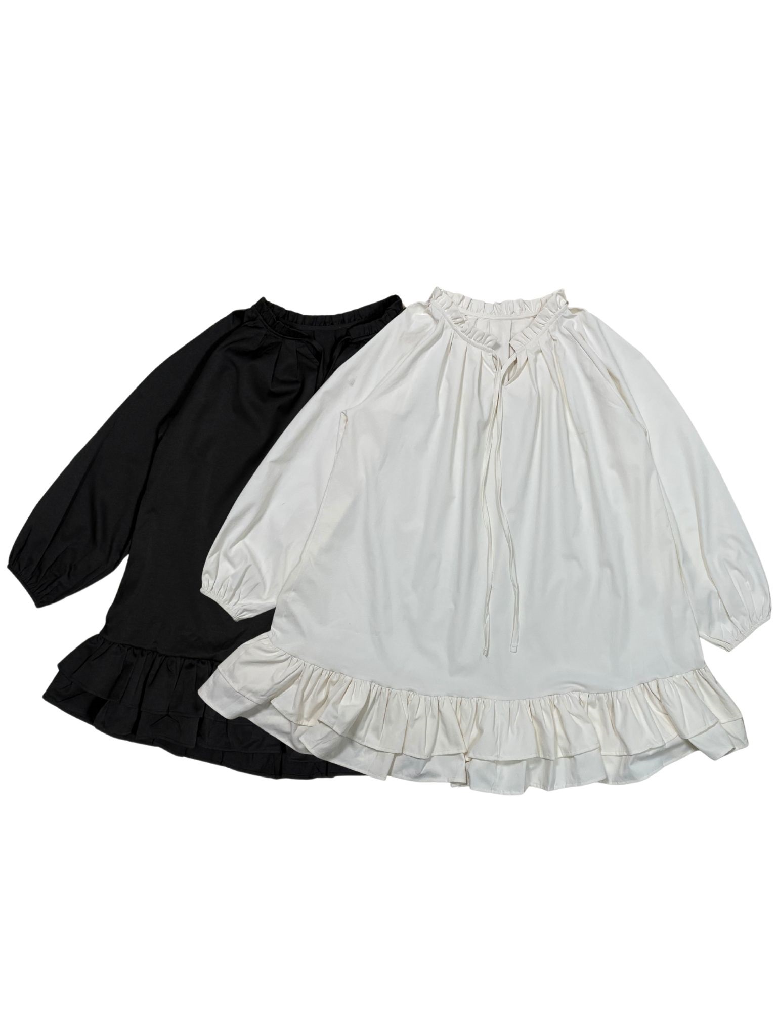 フリル長袖ミディワンピース | 詳細画像16