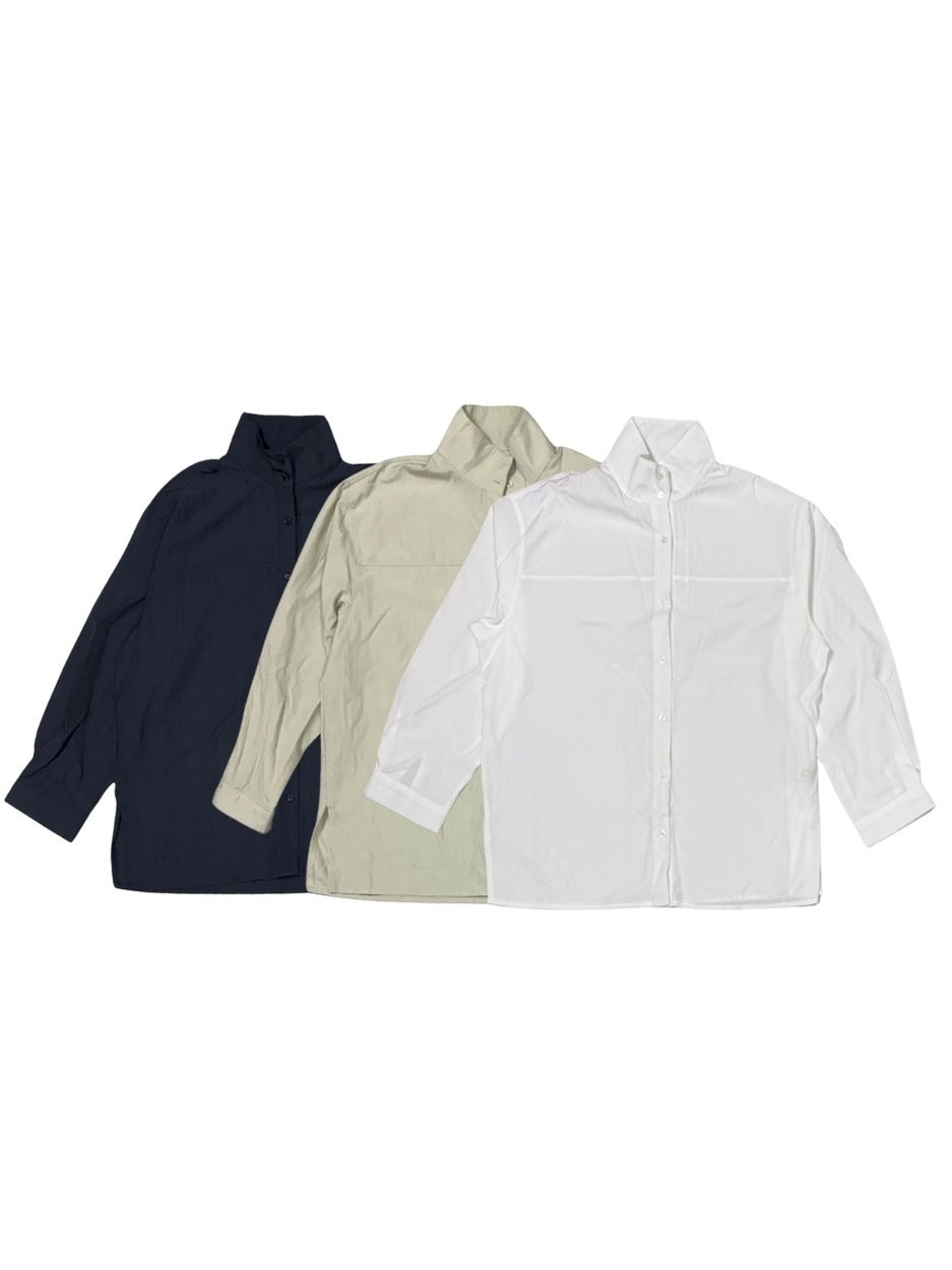 ボタンカラーボクシールーズ長袖シャツ | 詳細画像15