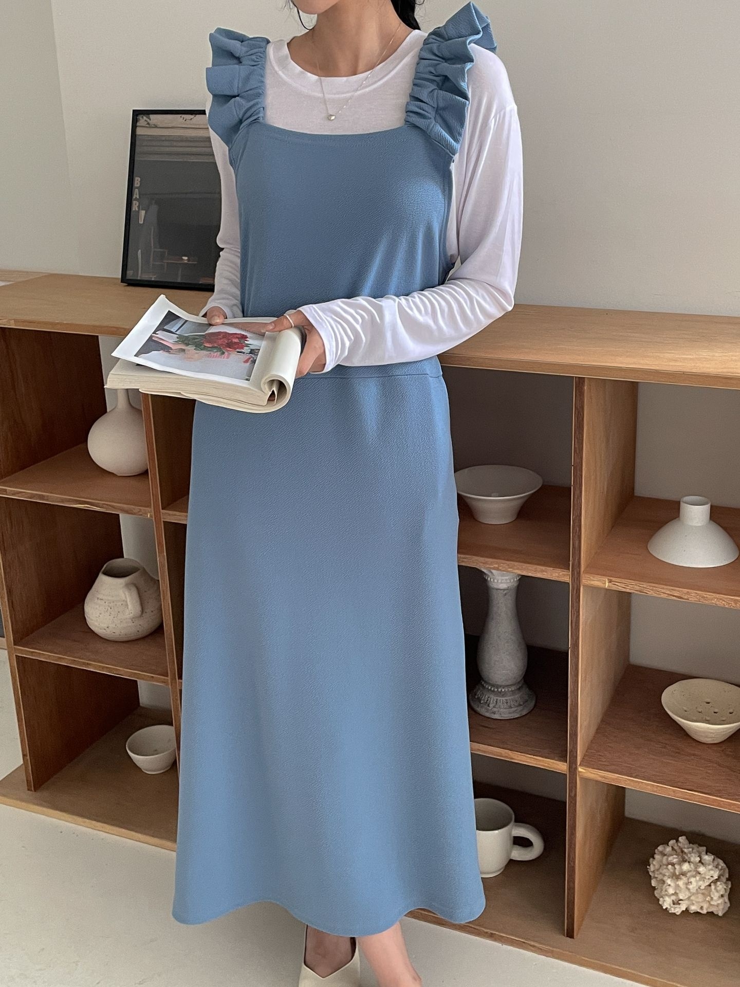 ラッフルロングノースリワンピース | 詳細画像7