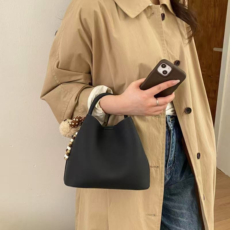 レザー調トートバッグショルダーバッグストラップ付ポーチ付 | 詳細画像6