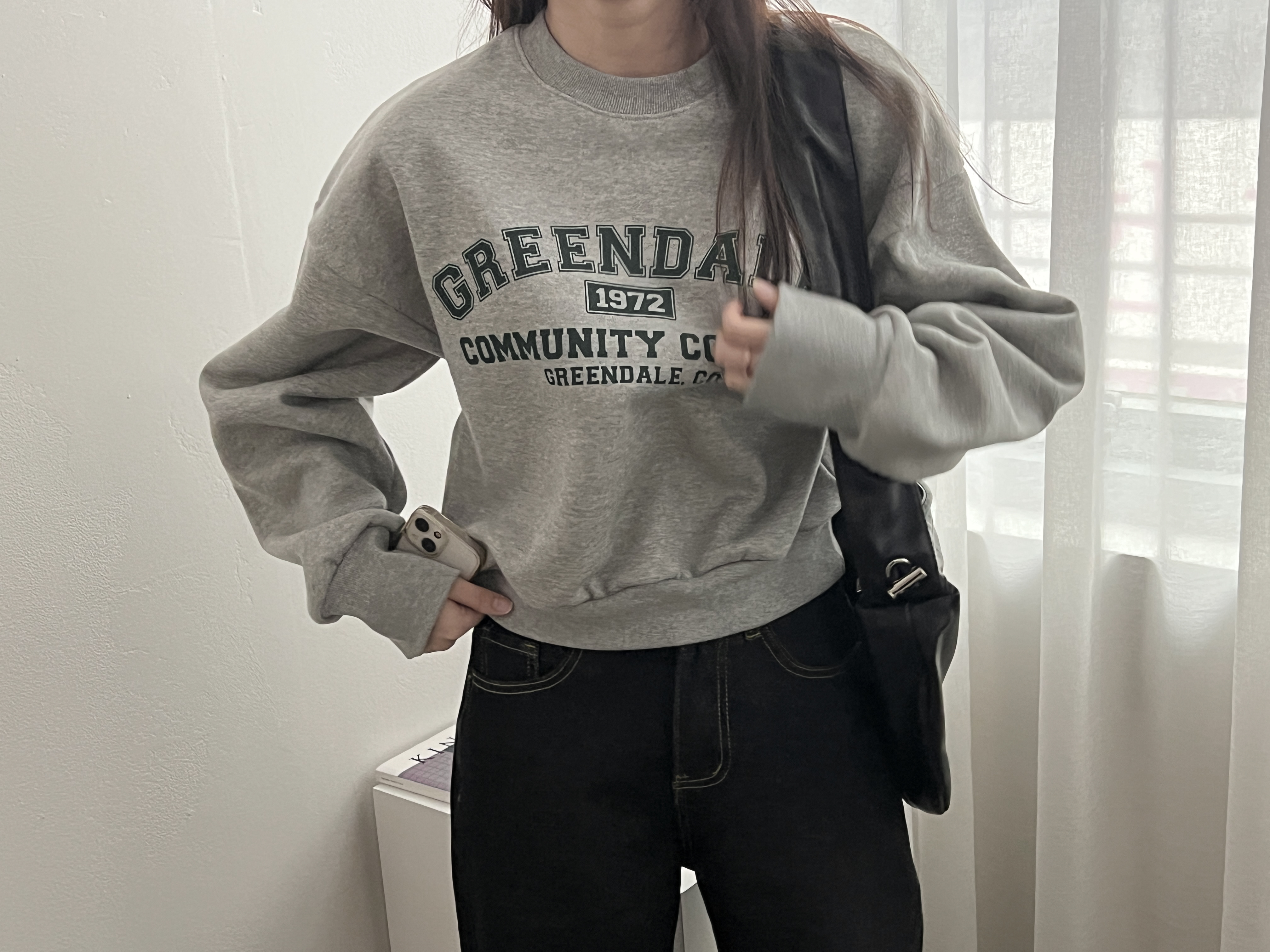 ラウンドネックベーシック長袖ロゴスウェット | 詳細画像15