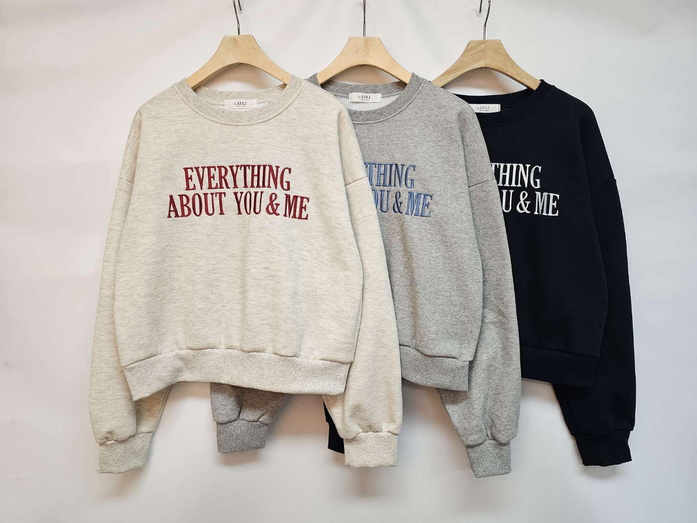 ラウンドネックベーシック長袖刺繍ロゴスウェット | 詳細画像14