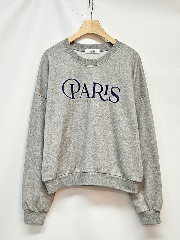 ラウンドネックルーズ長袖刺繍ロゴスウェット | 詳細画像12