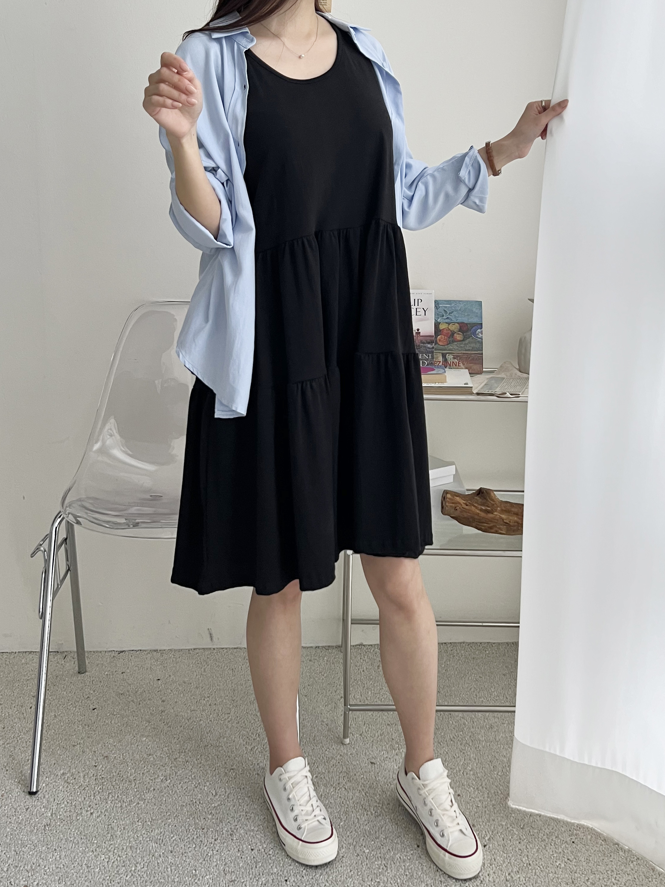 コットンティアードミディビスチェワンピース | 詳細画像6