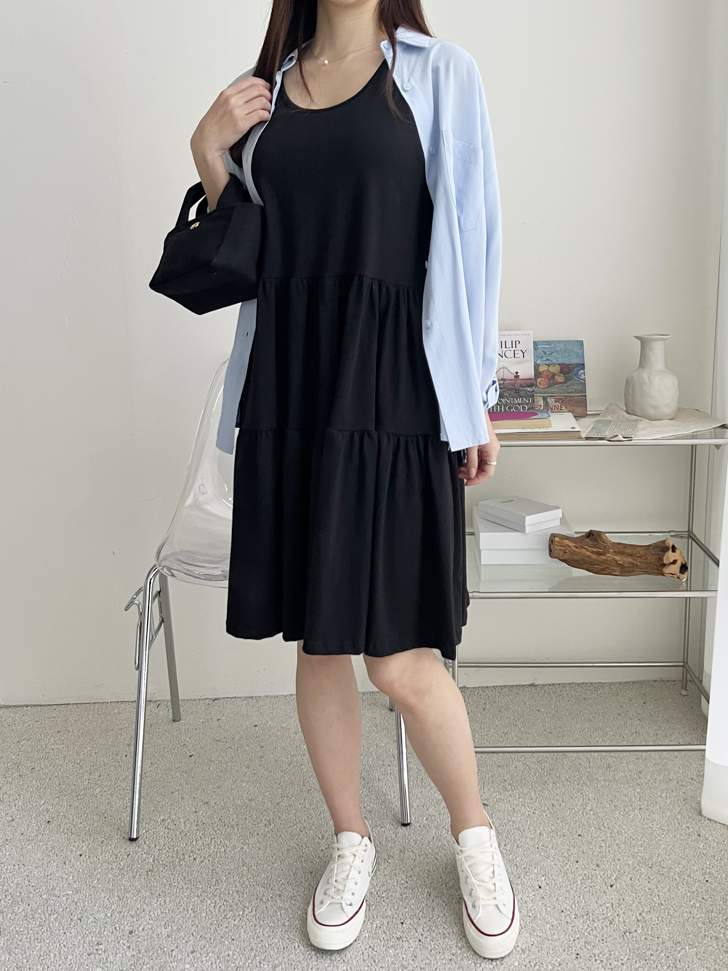 コットンティアードミディビスチェワンピース | 詳細画像8