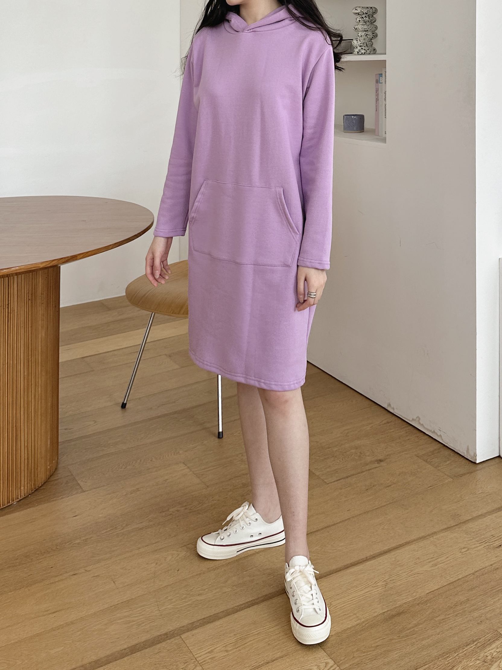 フードボクシールーズ長袖ワンピーストレーニング | 詳細画像9