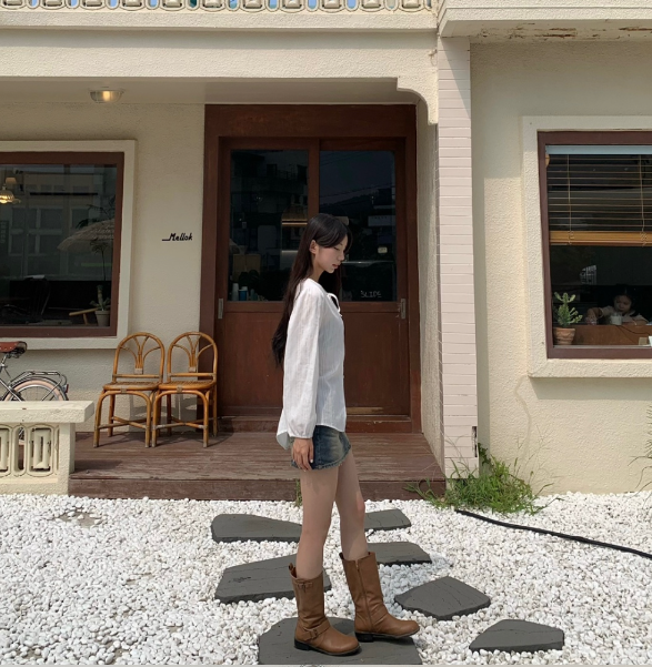 フリルベーシック長袖ブラウス | 詳細画像7