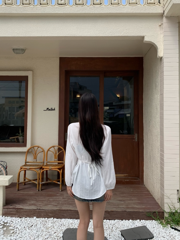 フリルベーシック長袖ブラウス | 詳細画像11