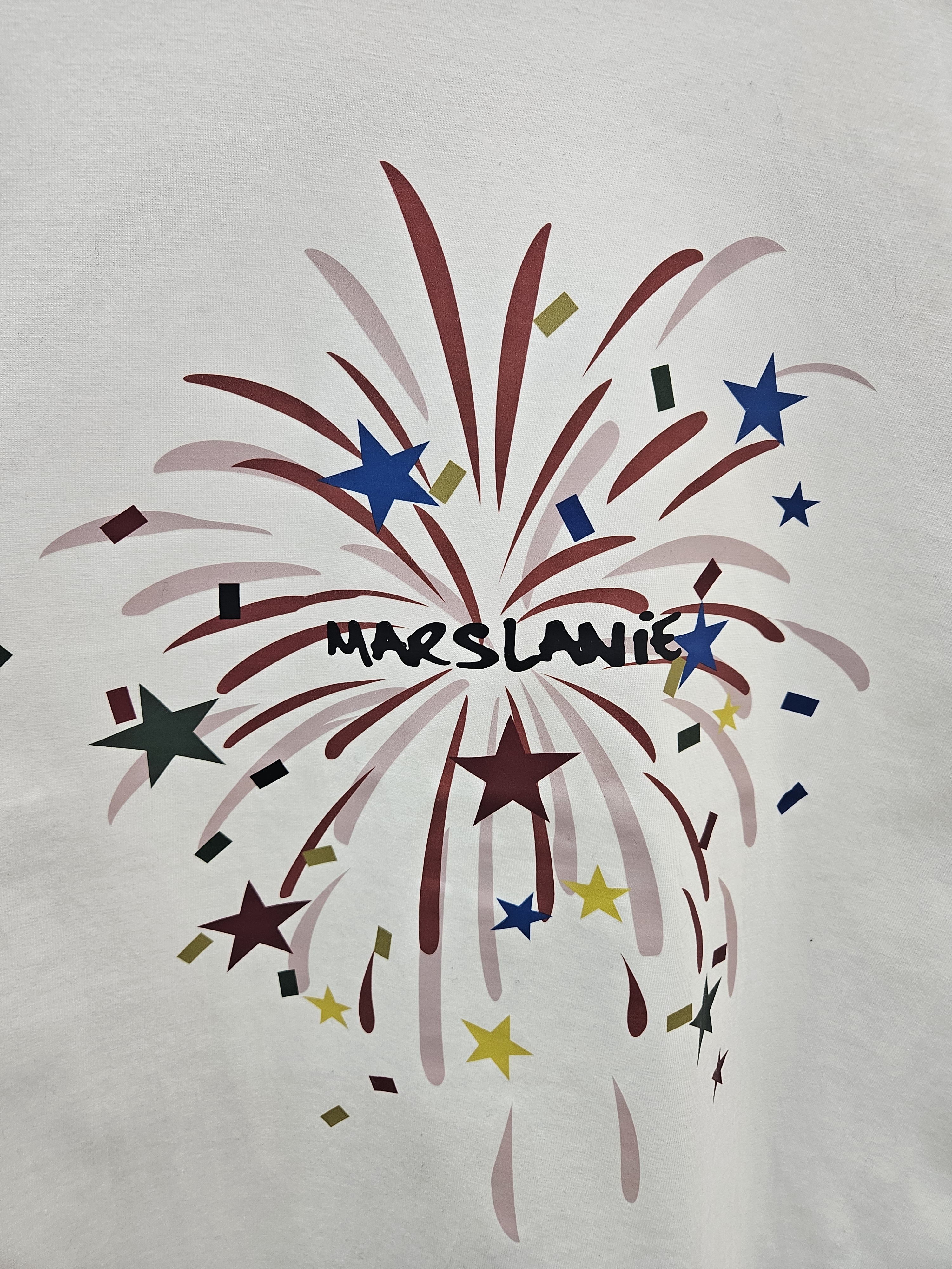 コットンラウンドネック長袖プリントTシャツ | 詳細画像5