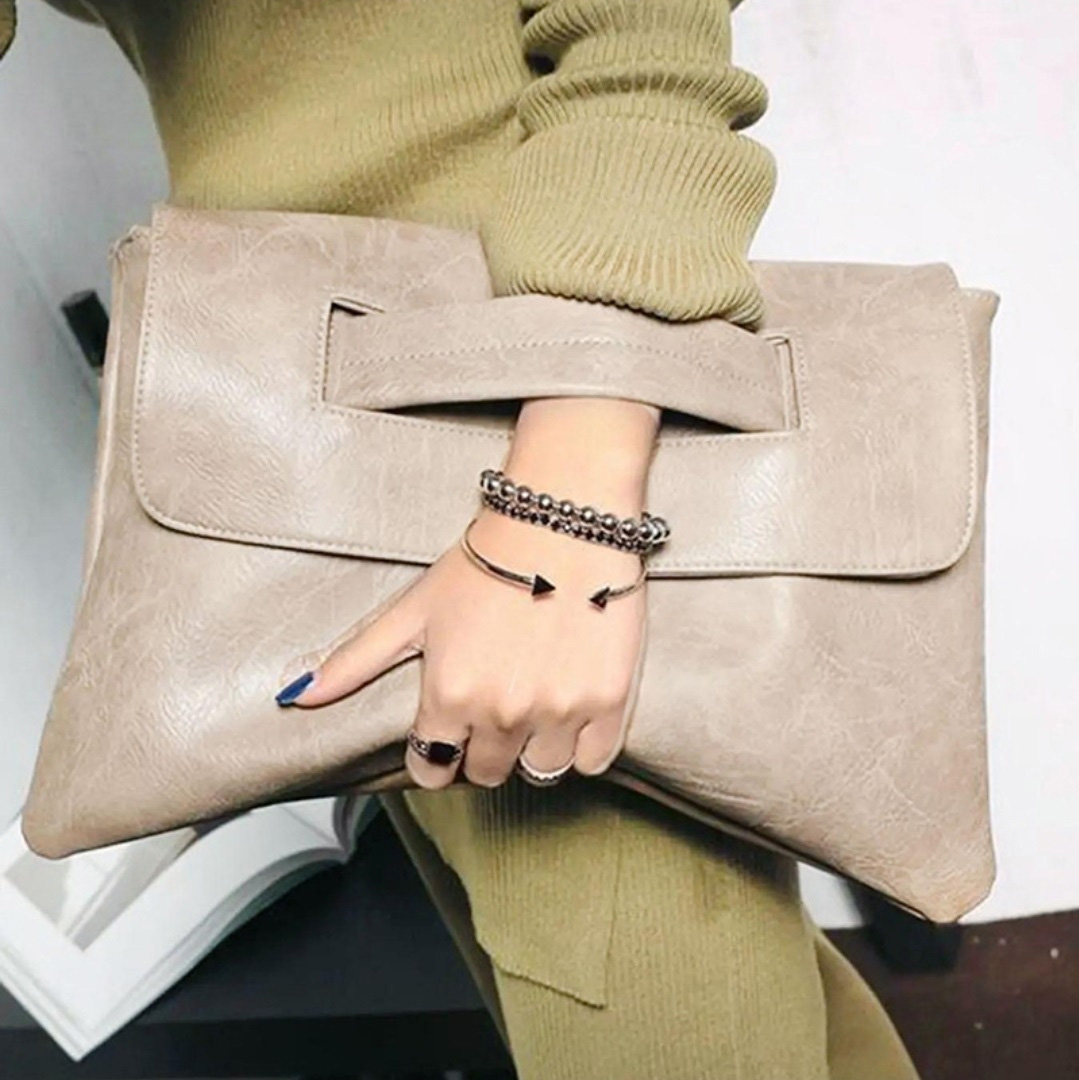 レザー調スナップボタンショルダーバッグ2WAY | 詳細画像3