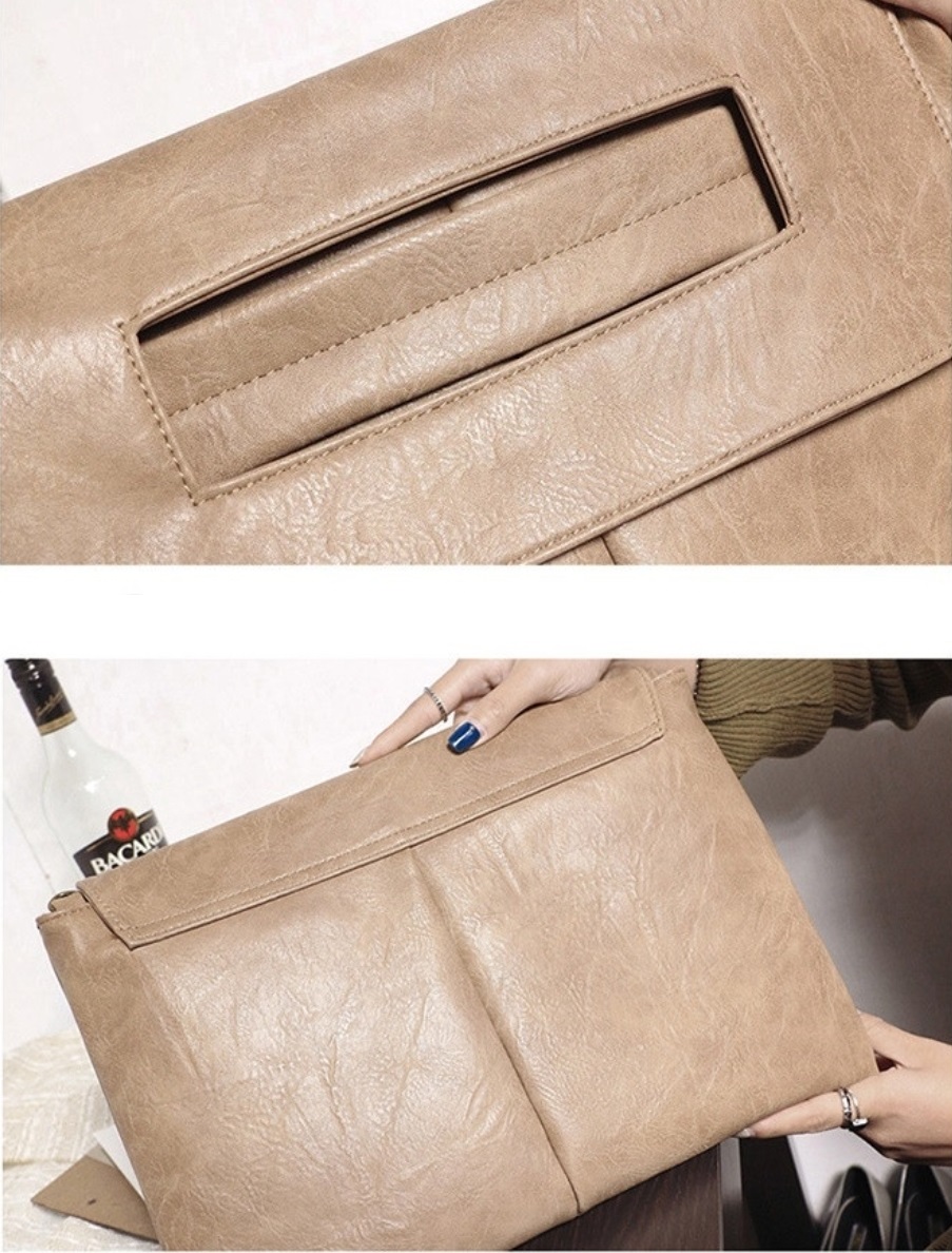 レザー調スナップボタンショルダーバッグ2WAY | 詳細画像8