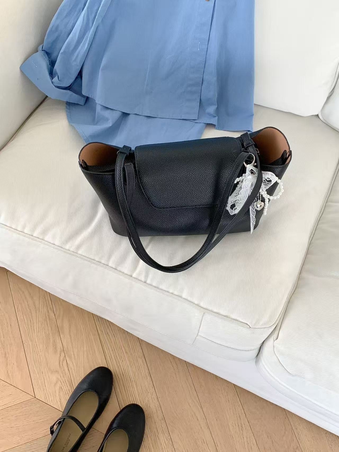 レザー調ベーシックショルダーバッグキーリングセット | 詳細画像15