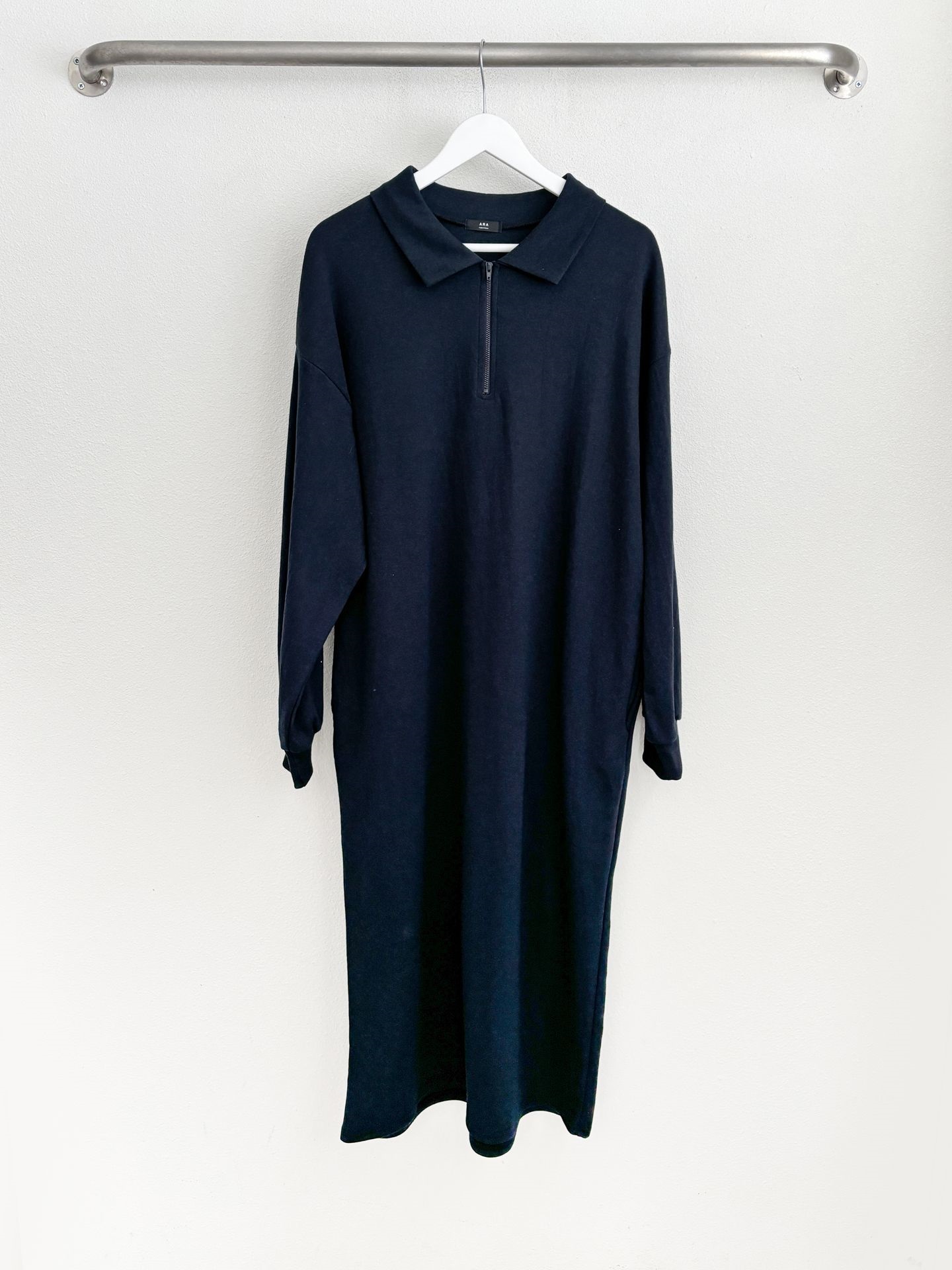 カラーハーフジップポケットロング長袖ワンピース | 詳細画像32