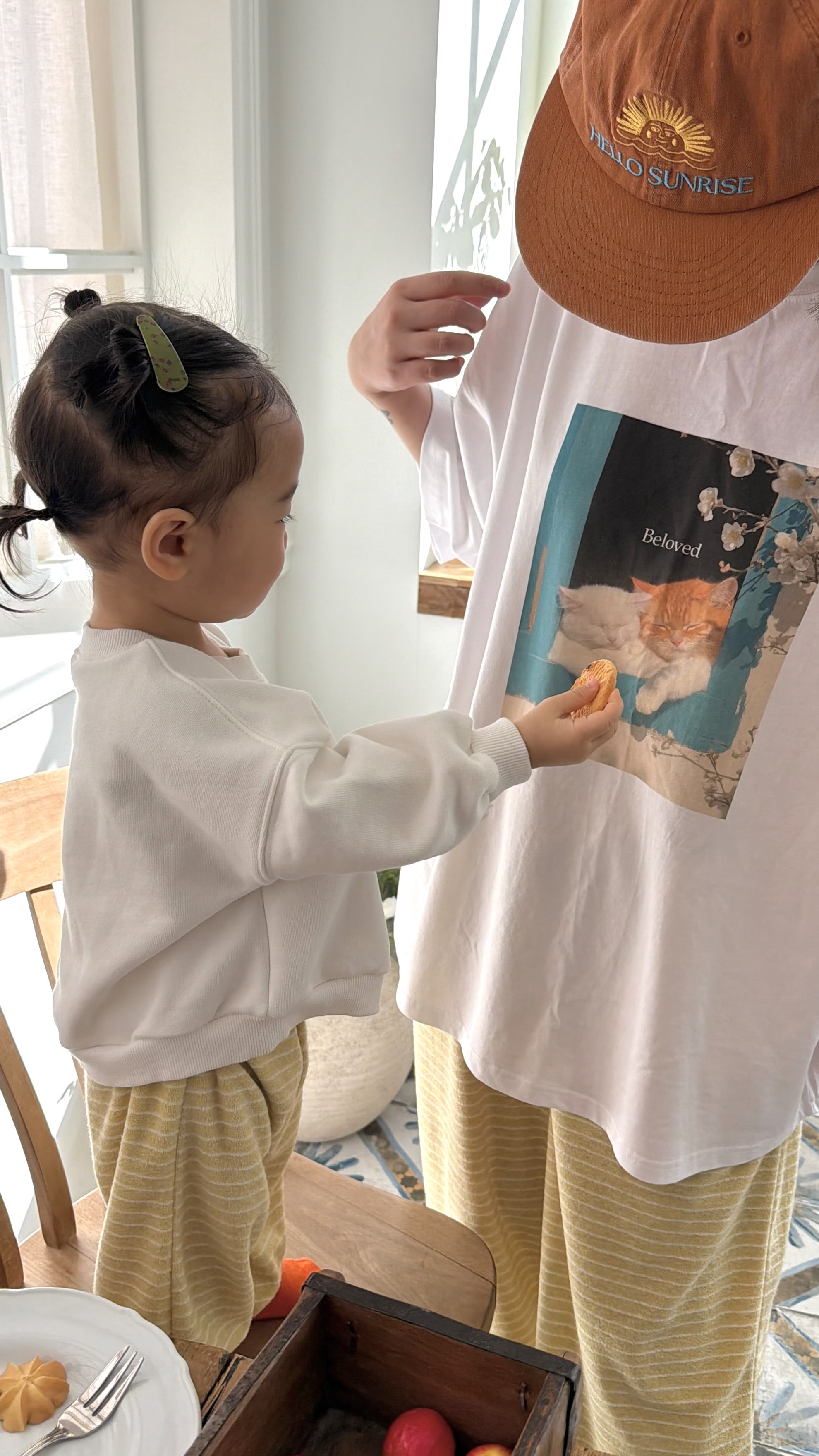 ラウンドネックオーバーサイズルーズ半袖ハーフドロップショルダープリントTシャツ | 詳細画像3