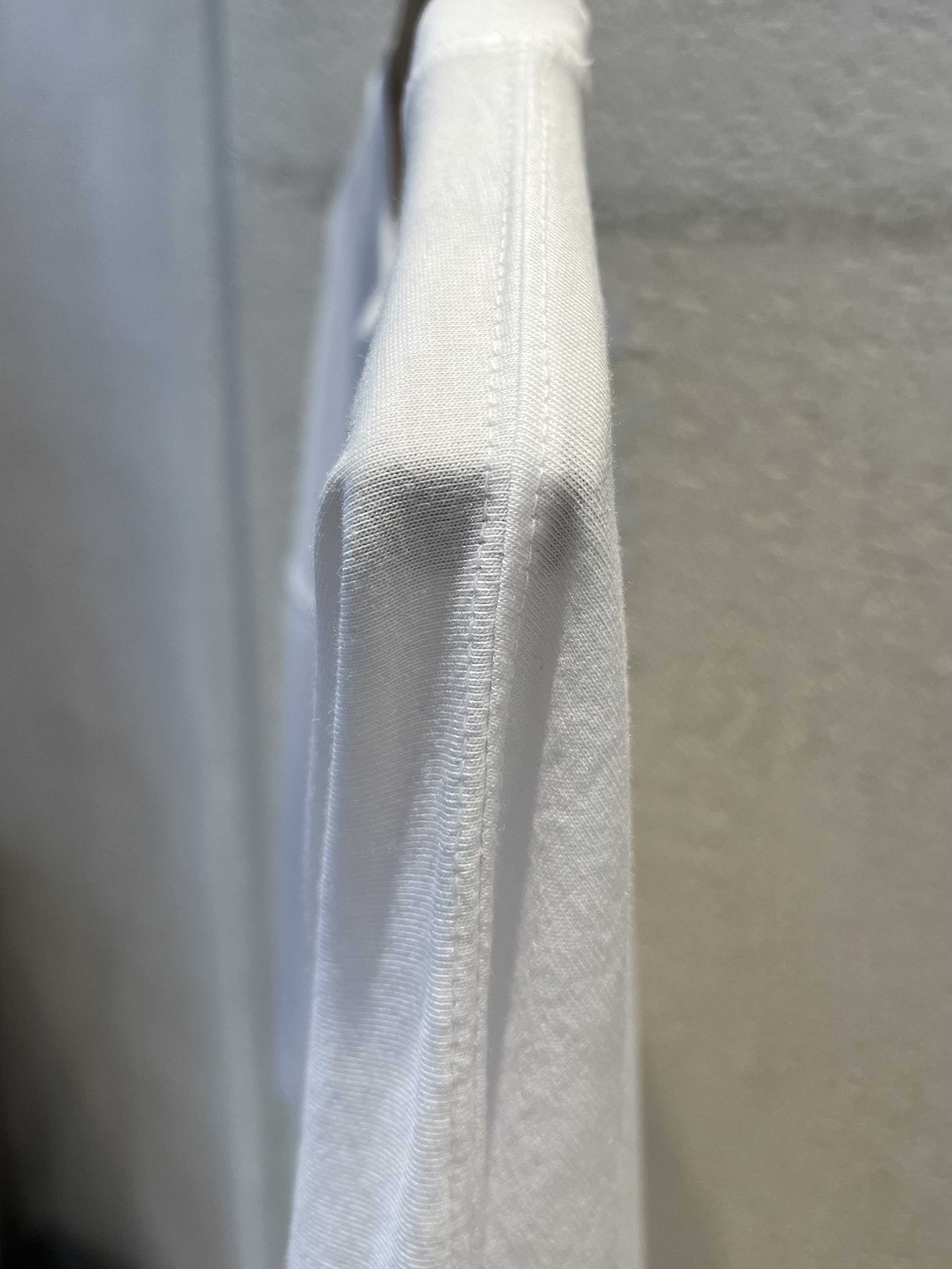 ラウンドネックオーバーサイズルーズ半袖ハーフドロップショルダープリントTシャツ | 詳細画像7