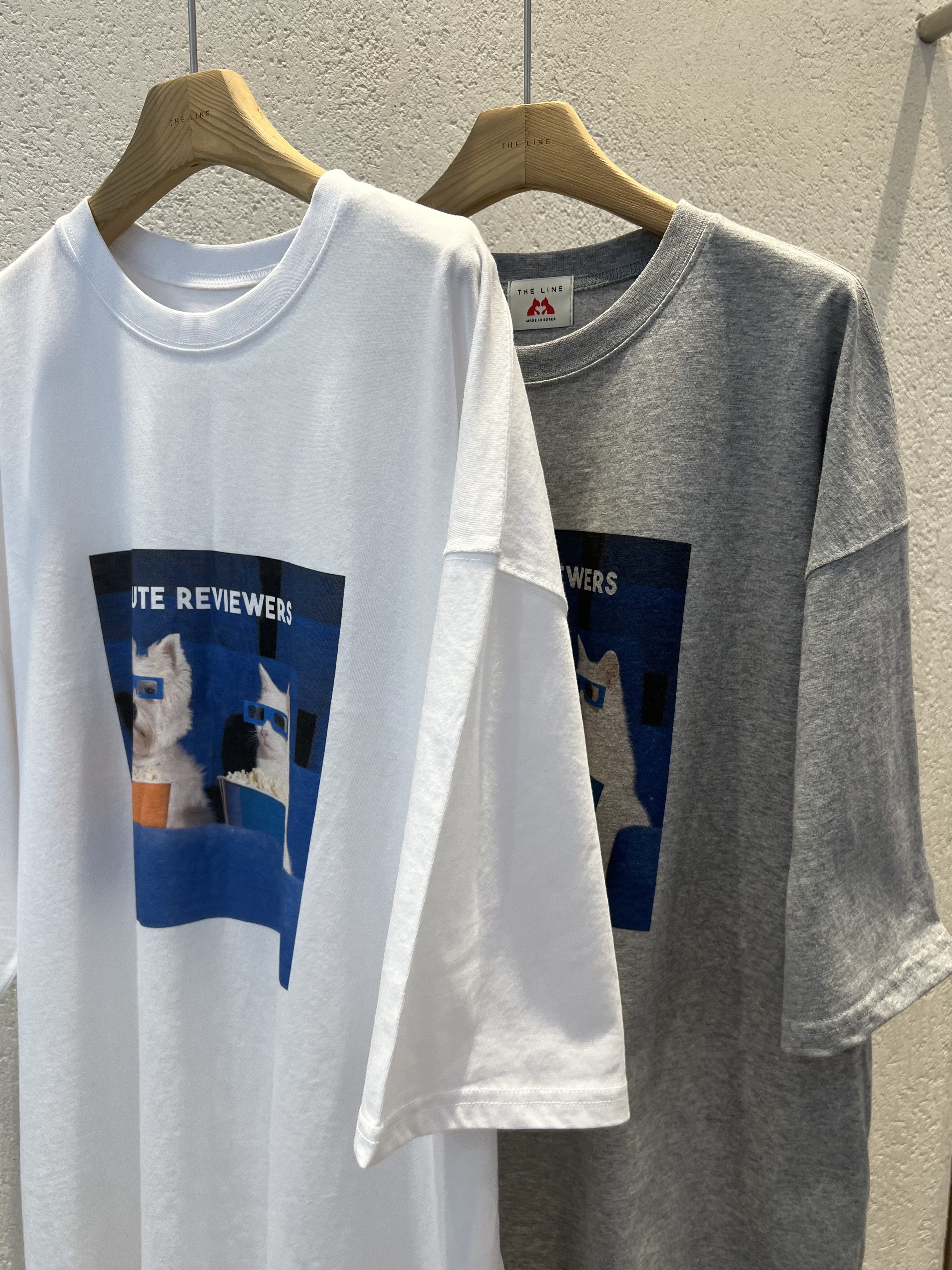 ラウンドネックオーバーサイズロングルーズ半袖ドロップショルダープリントTシャツ | 詳細画像10