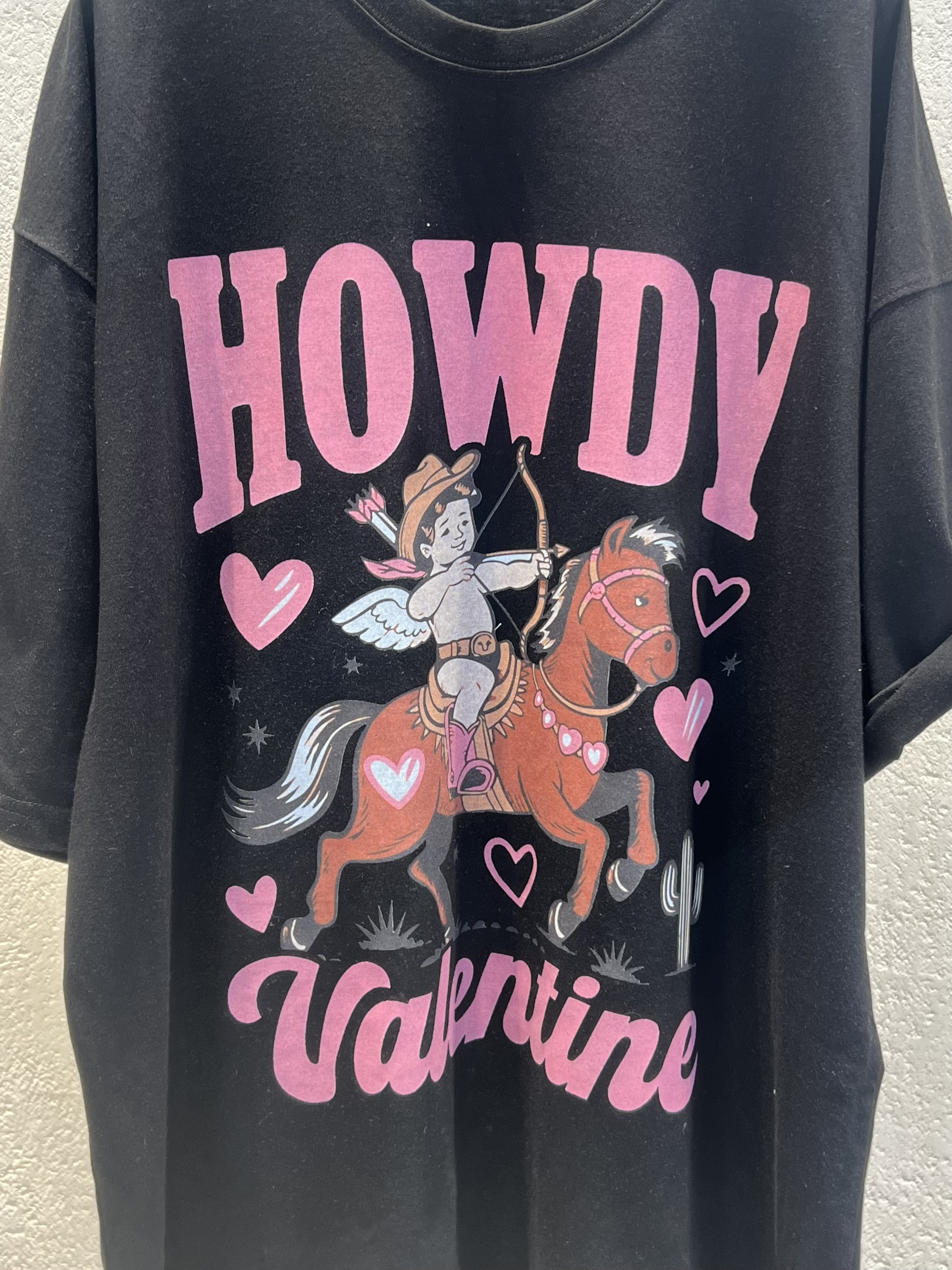 ラウンドネックオーバーサイズルーズ半袖ドロップショルダープリントTシャツ | 詳細画像9