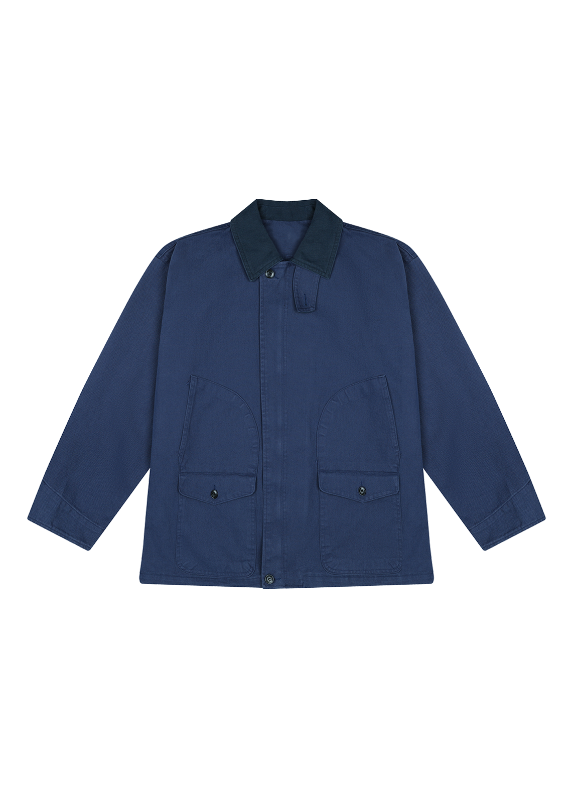 コットンボタンハイネックハーフ無地ジャケット春秋 | 詳細画像16