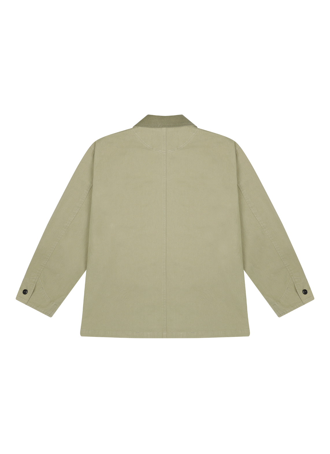 コットンボタンハイネックハーフ無地ジャケット春秋 | 詳細画像19