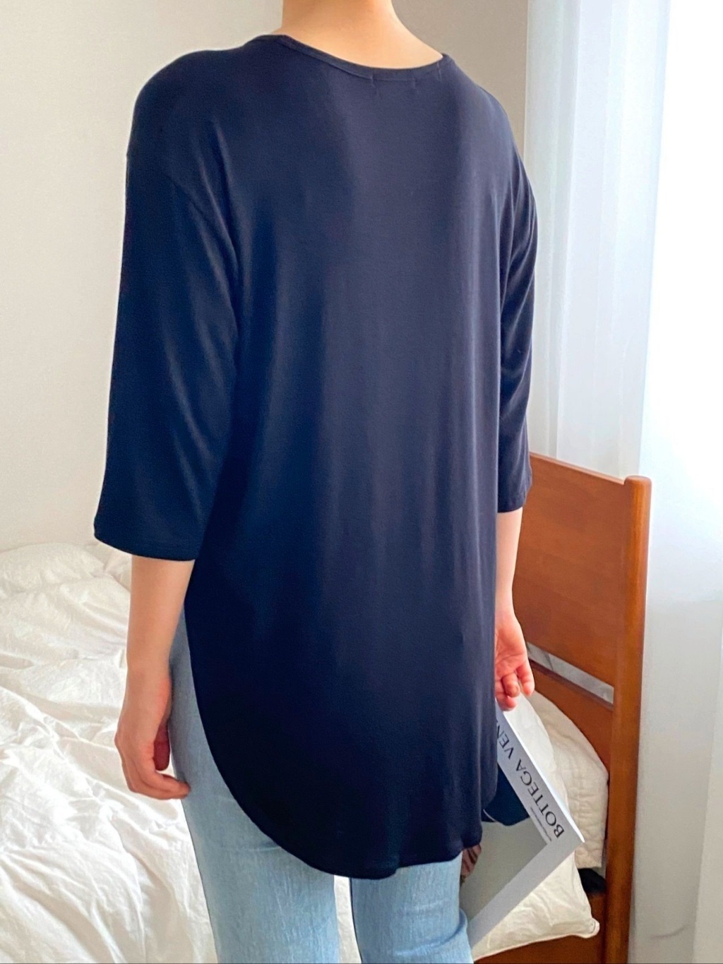 Uネックスリットベーシックルーズ半袖Tシャツ | 詳細画像19