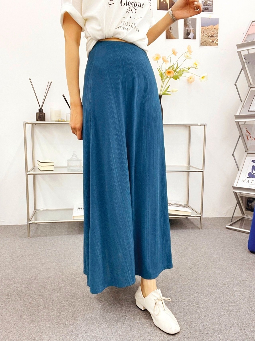 ウエストゴムスリムロングスカート | 詳細画像16