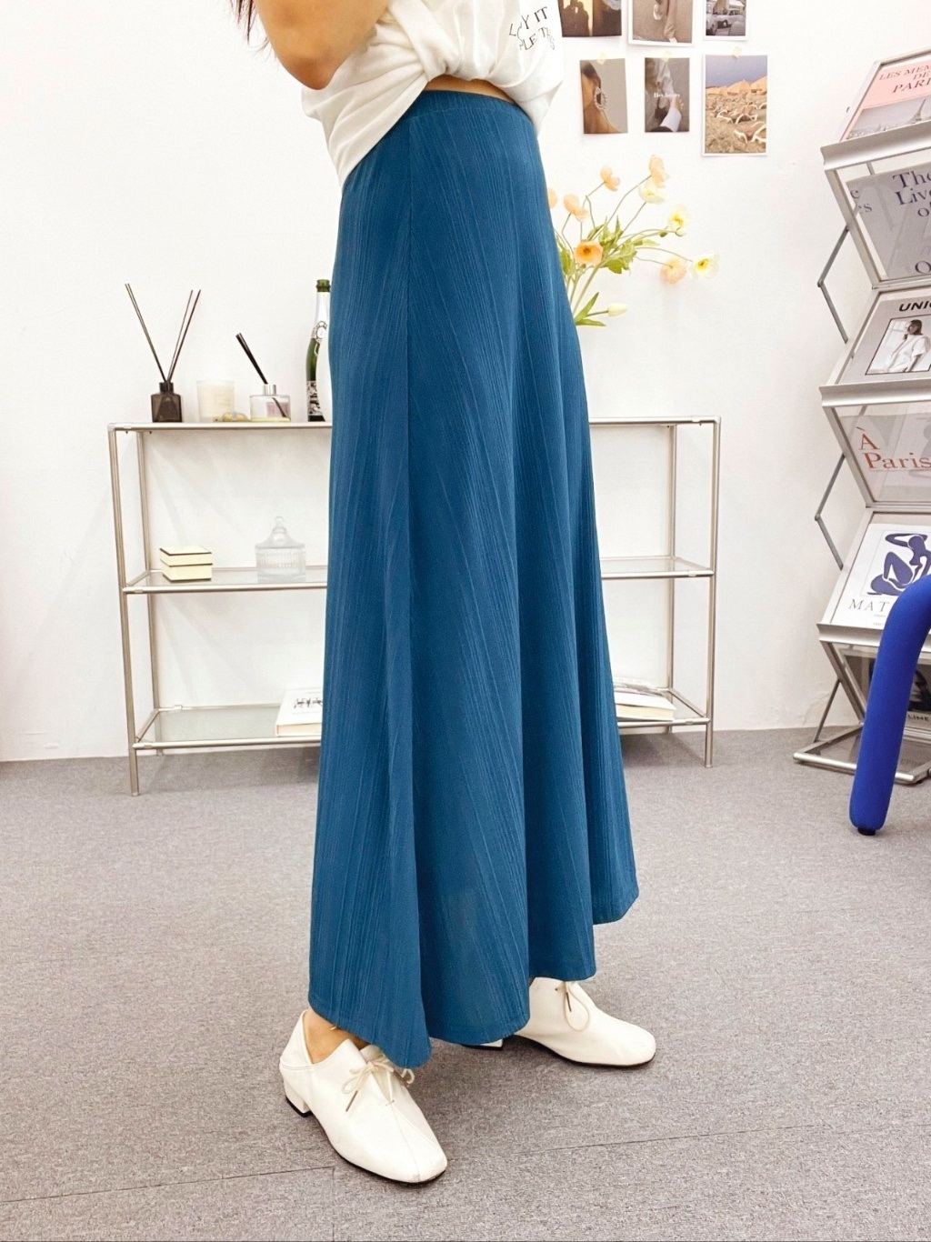 ウエストゴムスリムロングスカート | 詳細画像18