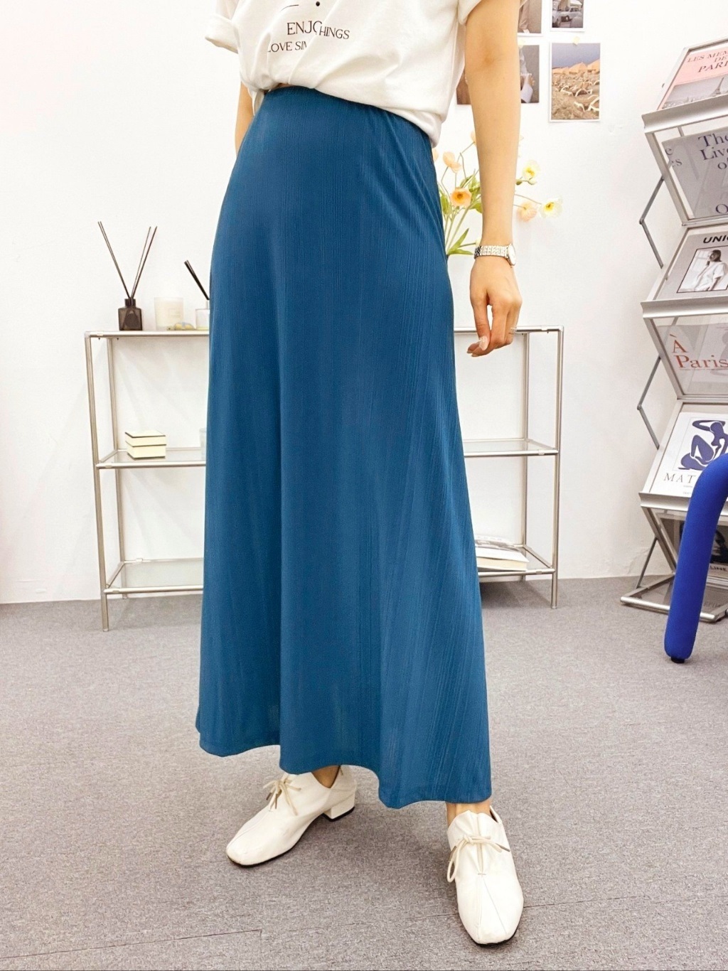 ウエストゴムスリムロングスカート | 詳細画像19