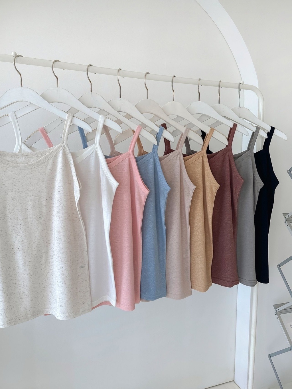 ストレッチリネン混スリムキャミソール | 詳細画像3