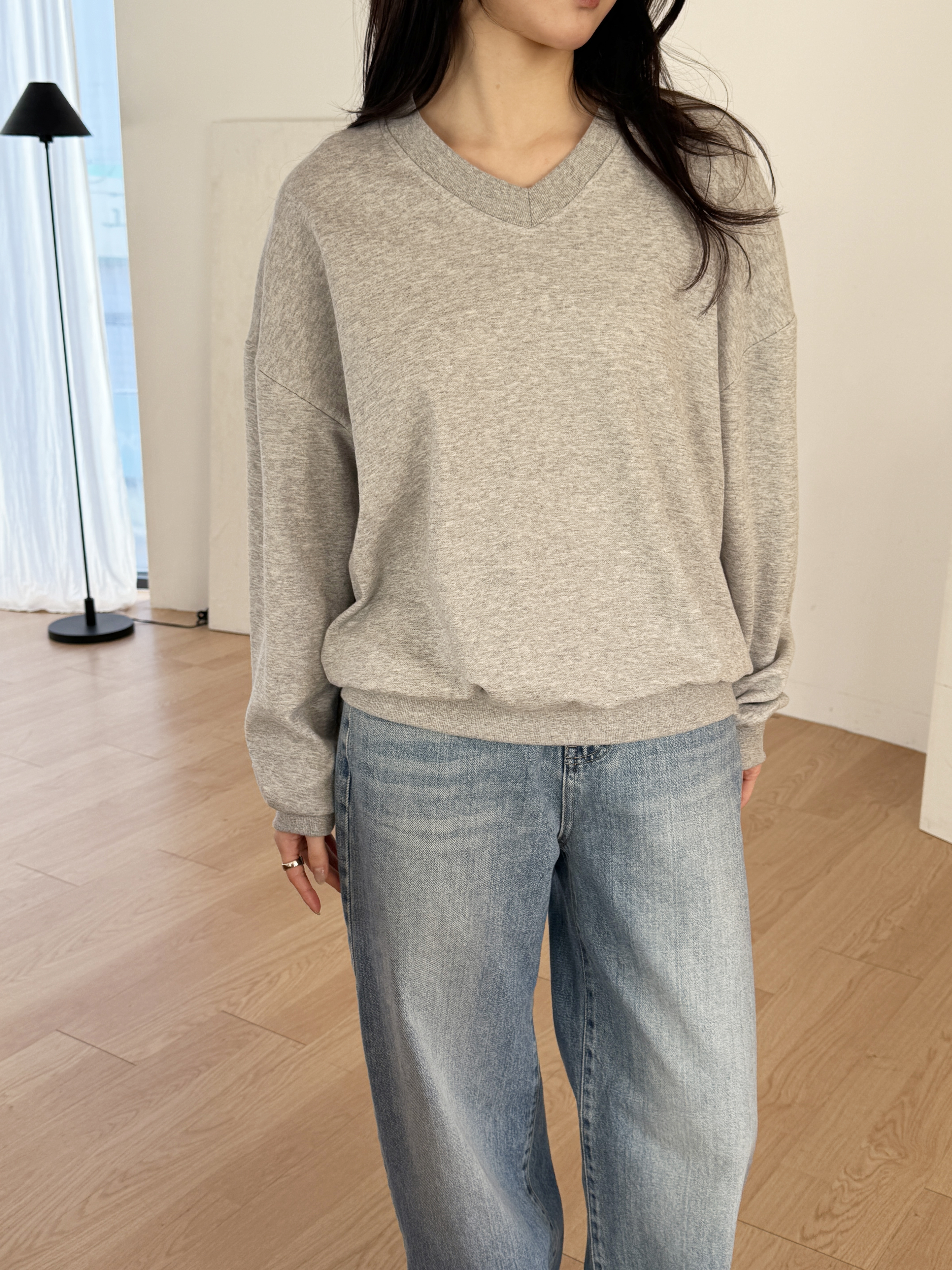 ラウンドネックベーシック長袖ラベルスウェット | 詳細画像10