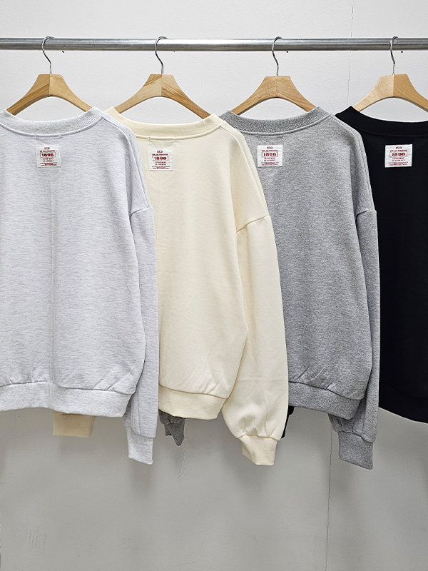 ラウンドネックベーシック長袖ラベルスウェット | 詳細画像16