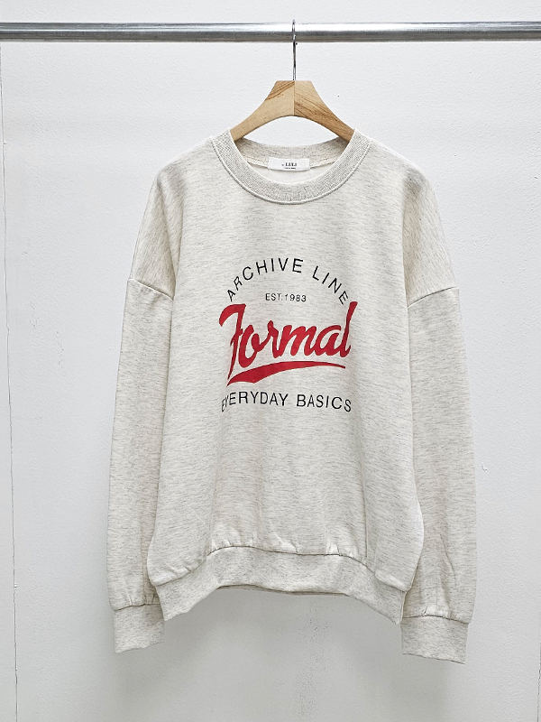 ラウンドネックルーズ長袖ロゴスウェット | 詳細画像11