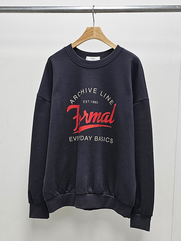 ラウンドネックルーズ長袖ロゴスウェット | 詳細画像13