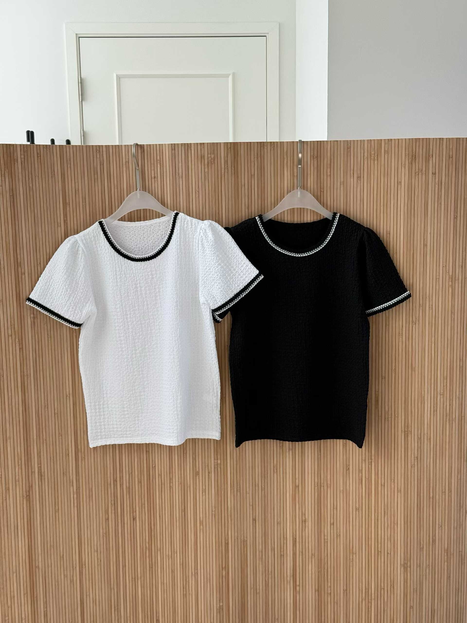 ラウンドネックベーシック半袖配色Tシャツ | 詳細画像7