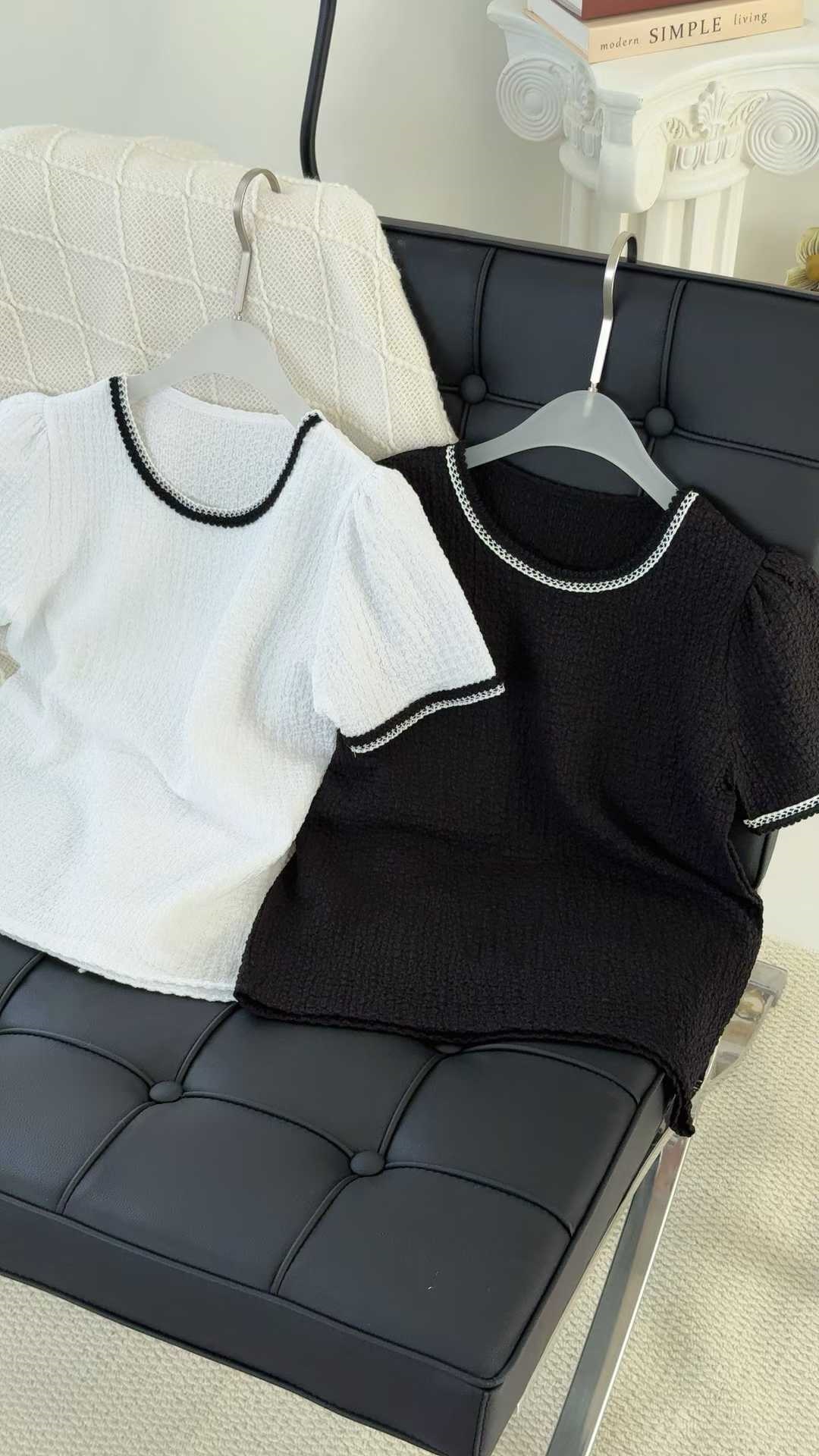 ラウンドネックベーシック半袖配色Tシャツ | 詳細画像6