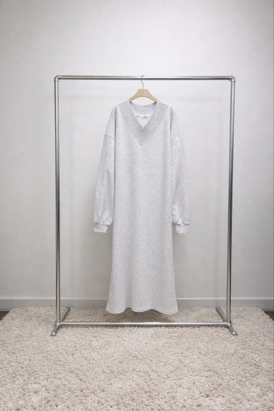 Vネックボクシールーズ長袖ワンピーストレーニング | 詳細画像12