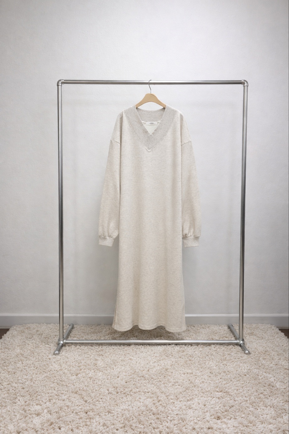 Vネックボクシールーズ長袖ワンピーストレーニング | 詳細画像13