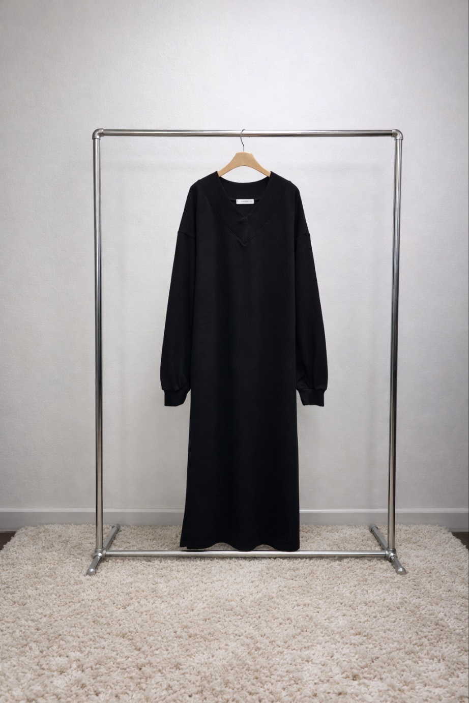 Vネックボクシールーズ長袖ワンピーストレーニング | 詳細画像15