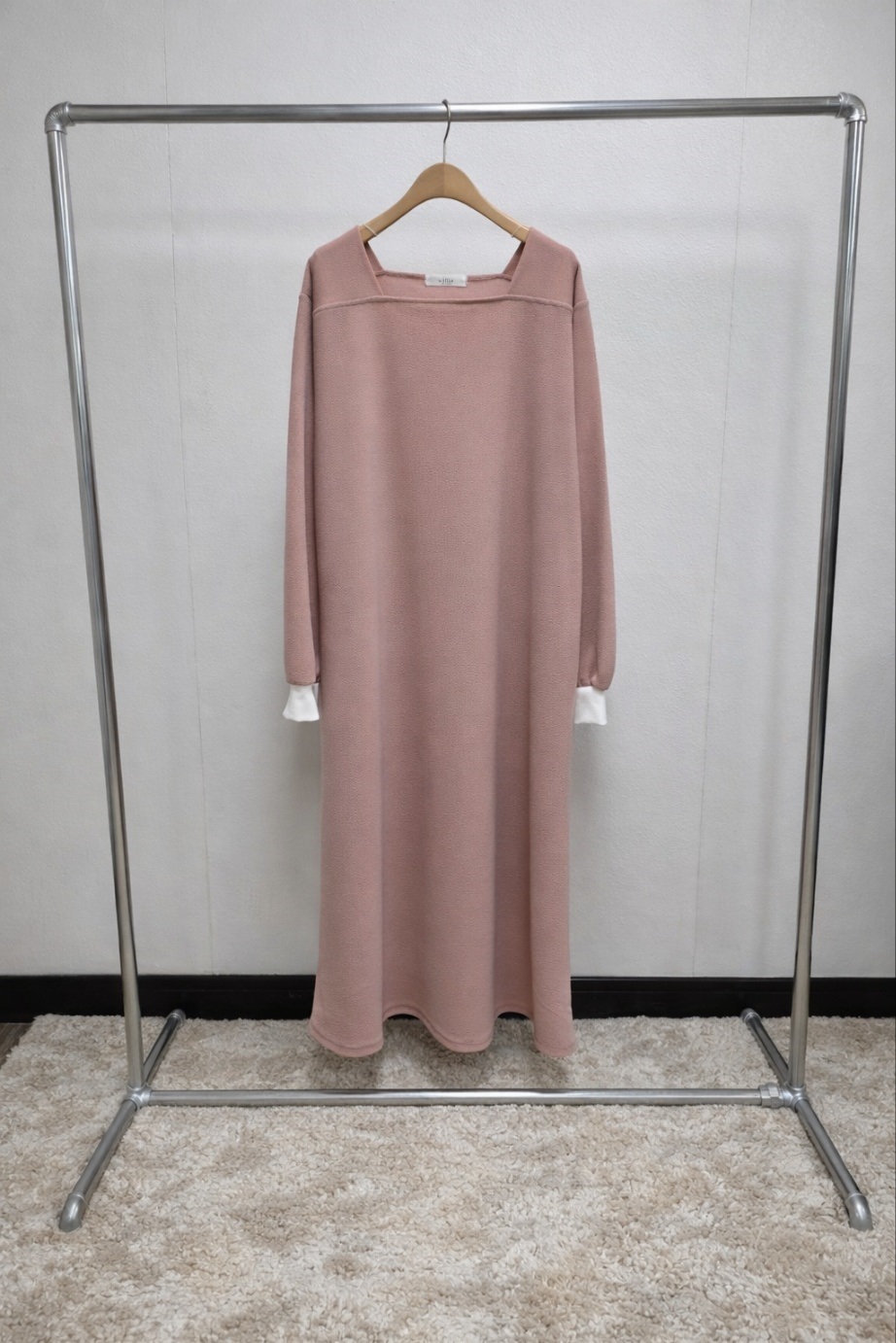 コンビスクエアネックルーズ長袖ワンピース | 詳細画像11