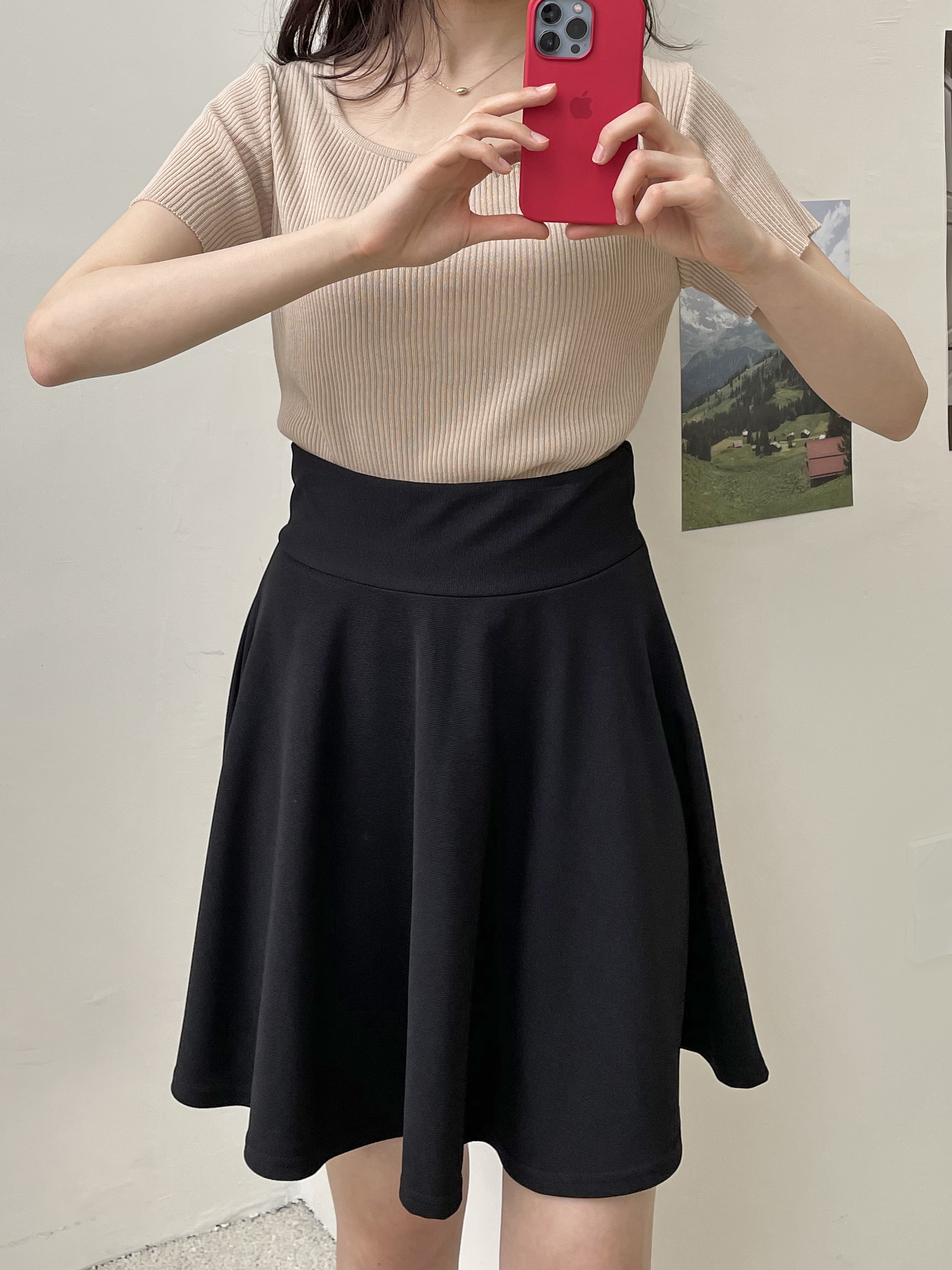 ウエストゴムフレアミニスカート | 詳細画像3