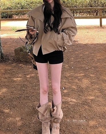 ポケットショート長袖ダブルボタンジャケット | 詳細画像10