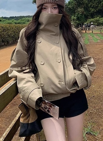 ポケットショート長袖ダブルボタンジャケット | 詳細画像14