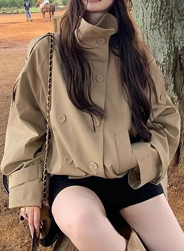 ポケットショート長袖ダブルボタンジャケット | 詳細画像15