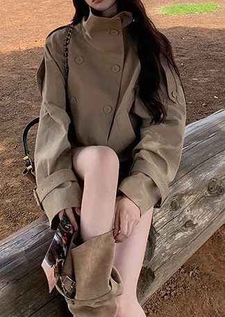 ポケットショート長袖ダブルボタンジャケット | 詳細画像17