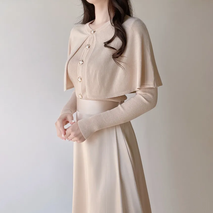 オーガンジーフレアロングサイドジップバックゴムスカート | mirangmirang | 詳細画像32